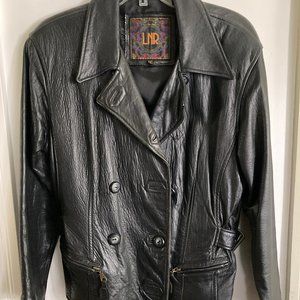 LNR Black Leather Jacket, Medium